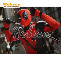 Costume de cosplay Deadpool sur mesure, ensemble d'accessoires de film pour festivals, y compris le haut &amp;   Robe de style anime
