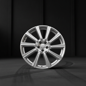 Cerchio in Lega Forgiata Finitura Cromata Argento Razze Diamantate Nuovo 18-20 Pollici 8.0J/9.0J WY-076 Garanzia 3 Anni per S90 <span class=keywords><strong>V90</strong></span> S60 - Product Image 4