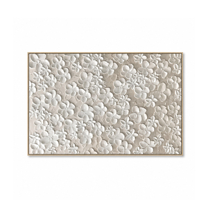 Arte Decorativo para Pared, Pintura al Óleo Abstracta Texturizada con Flores Hechas a Mano sobre Lienzo, Sin Marco, para Decoración de Interiores de Hotel o Casa - Product Image 1