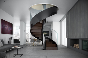 Cầu Thang Gỗ Nổi Thời Trang Chất Lượng Cao Kiểu Úc Cầu Thang Xoắn Ốc - Product Image 2