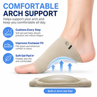 Manchons de soutien de la voûte plantaire pour le soulagement de la fasciite plantaire, supports de compression pour les pieds avec coussinet en gel pour pieds plats et douleurs à la voûte plantaire