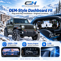 Pour Jeep Wrangler 2007-2010, tableau de bord numérique 12,3 pouces, compteur de vitesse, plug-and-play, tableau de bord numérique