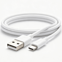 Kabel Data Pengisian Cepat Tipe-C Single-Head 6A untuk Ponsel Android Kompatibel dengan Versi 5A