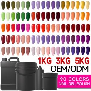 ราคาโรงงาน OEM ขายส่งจำนวนมาก 1กก. 3กก. 5กก. ยูวีเจลทาเล็บ ปลอดสารพิษ สีผสม สำหรับร้านทำเล็บ - Product Image 1