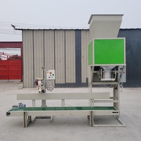 Machine d'emballage et de pesage pour petites entreprises, pour l'emballage de légumes (oignons, pommes de terre), de silage, de charbon de bois, de granulés d'aliments pour animaux et de granulés de bois, pour sacs de 25-50 kg