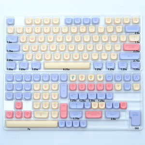141 <span class=keywords><strong>touches</strong></span> ISO Enter <span class=keywords><strong>PBT</strong></span> KOA Profil Anglais Japonais Coréen Russe Mécanique Clavier Keycaps Set - Product Image 1
