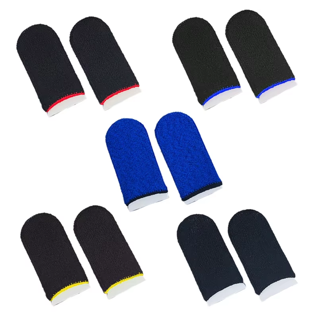 Sports Entertainment Anti-Sweat Gaming Finger Sleeve for Mobile Phones Covers Thumb Fingertips Touch Screen Coin Operated Games