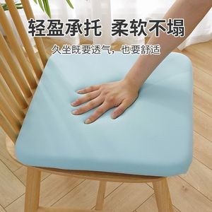Cojín de asiento de seda de hielo cuadrado transpirable para silla de oficina, uso doméstico y estudiantil - Product Image 3