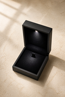 Boîtes à pendentifs LED en gros, boîtes à colliers LED en stock, boîtes à colliers LED pour la vente au détail, emballages diamantés pour boîtes à bijoux LED