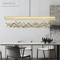 Luminaire suspendu moderne en acier inoxydable pour restaurant, bar, décoration, cuisine ouverte, LED personnalisée, blanc