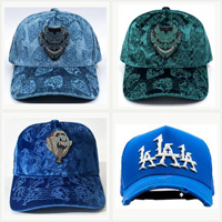 Casquettes de baseball vintage hip-hop de haute qualité en gros, broderie strass, styles variés, en coton, streetwear, protection solaire extérieure