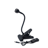 Simple Style Flexible 1W Projecteur Lecture Romm Pince Lampe De Chevet Clip Étude Chambre LED Clip Lampe on Off Interrupteur Veilleuse