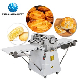 Bền Thương Mại Thép Không Gỉ Dough Sheeter Sắc Nét Làm Pastry Sheeter Máy Croissant Cookie Pizza Dough Sheeter - Product Image 1