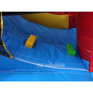 Château gonflable commercial avec toboggan combiné, château de saut gonflable avec toboggan à double voie pour <span class=keywords><strong>la</strong></span> location événementielle - Product Image 6