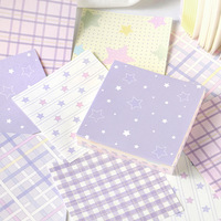 Papier Mémo Carré Personnalisé Non Adhésif 120 Feuilles 80x80mm pour Scrapbooking DIY, Journal, Papier de Fond Décoratif, Papeterie Étudiant