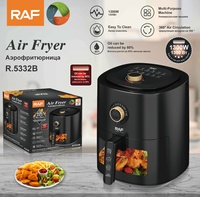 Friteuses à air électriques mécaniques sans huile de 4 L avec fenêtre visible, sortie d'usine