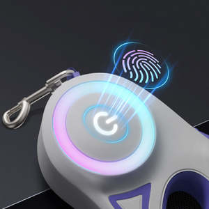 Correa automática de nailon retráctil de lujo personalizable al por mayor para mascotas con luz LED - Product Image 5