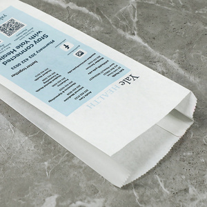 Papier ciré enduit avec logo personnalisé sac <span class=keywords><strong>en</strong></span> papier médical <span class=keywords><strong>en</strong></span> papier pour pilules d'ordonnance de <span class=keywords><strong>pharmacie</strong></span> pour l'hôpital - Product Image 4