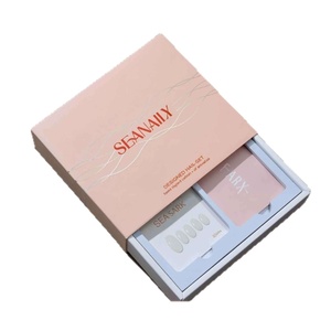 Custom Nail Art Box Drawer Gift Packaging <b>Windowed</b> Corrugated Paper for Press On Nails Wholesale - Product Image 3