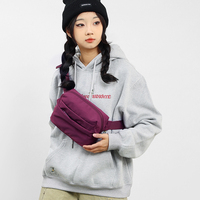 Sac banane de voyage premium à texture plissée, sac à bandoulière, pochette quotidienne multi-poches, sac de voyage, sac banane