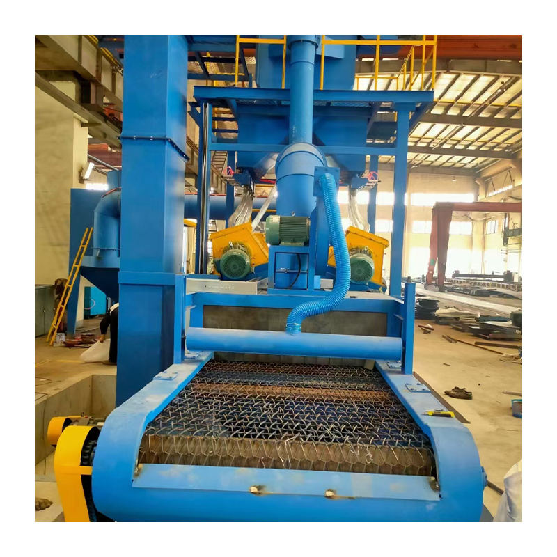 PLC Automatic Electric Continuous Mesh Conveyor Shot Blasting Equipment ...