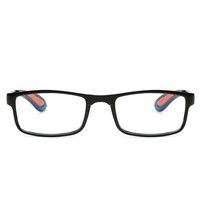 Lunettes de lecture avec étui, légères, noires, rectangulaires, design personnalisé, pour hommes et femmes, monture PC, pliables