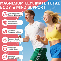 Gummies sans sucre 12-en-1 au glycinate de magnésium et au calcium pour adultes – Soutien osseux, cérébral, sommeil et relaxation musculaire – Marque privée OEM