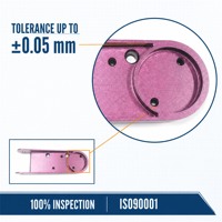 Pièces de robot personnalisées par usinage CNC, électroérosion à fil, perçage, acier inoxydable/laiton/aluminium/acier, tolérance de 0,01 mm pour une haute précision