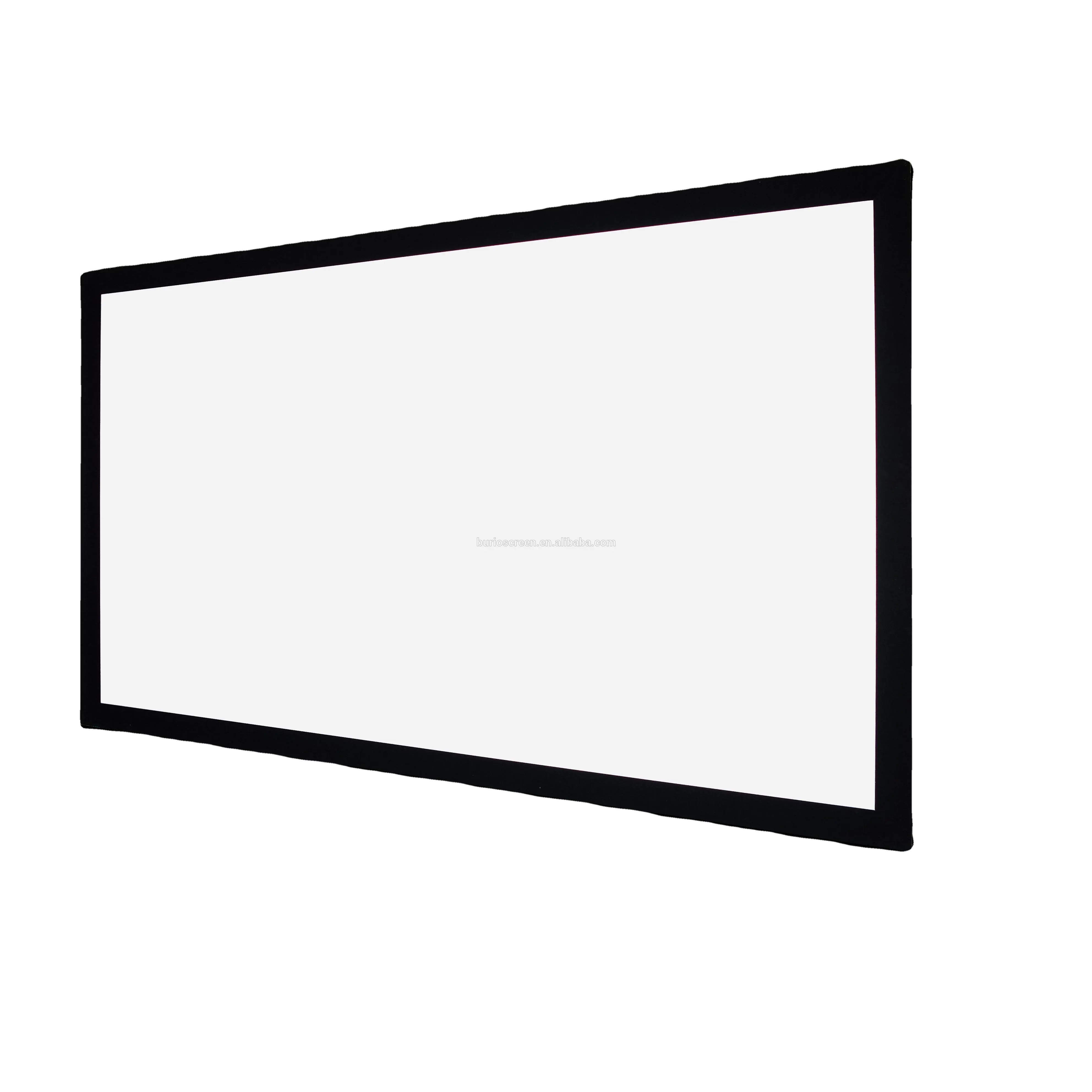Wall Mounted Fixed Frame Projector Screen PVC Fabric HD 3D Picture Projection Screens
