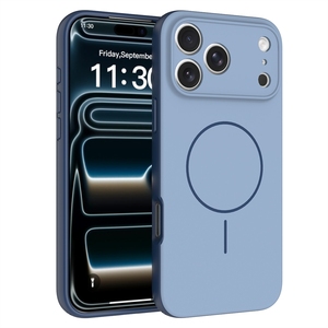 Funda Magnética <span class=keywords><strong>de</strong></span> Doble Color para <span class=keywords><strong>iPhone</strong></span> 18 Pro Max, <span class=keywords><strong>iPhone</strong></span> 17 Pro, 16e, 15, Acabado Mate, Antigolpes, Diseño con Orificios Finos - Product Image 1