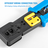 Haute qualité RJ11 RJ45 passer à travers le connecteur pince à sertir UTP STP câble Lan outil de réseau informatique