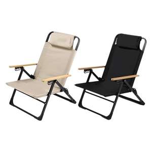 Silla reclinable plegable de Metal portátil, respaldo ajustable, diseño moderno para muebles de exterior, jardín, Camping, pesca, uso en la playa - Product Image 3