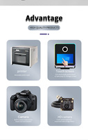 Photomaton avec machine annulaire pour la fête, portable écran tactile, miroir magique photomaton événementiel articles de location