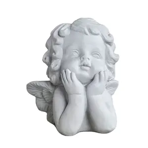 Retro baby angel scultura in stile francese decorazione in resina decorazione per la casa puntelli per studio fotografico