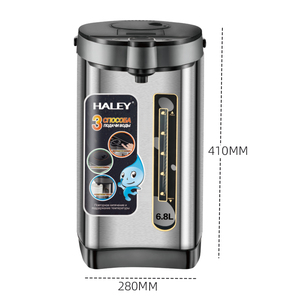 Dispensador de Agua Caliente Eléctrico HALEY de 6.8L, Acero Inoxidable 304, Bomba de 3 Vías, Función Mantener Caliente, Re-hervir, Botella Térmica, OEM ODM, para Hotel y Exteriores - Product Image 6