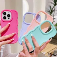 Coque de téléphone antichoc en TPU souple couleur bonbon compatible avec iPhone 17 Air 16E 16 15 14 11 Pro Max Plus 8 7 XS XR