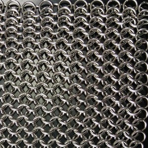 Welded Stainless Steel Chain Mail Ring Mesh Chainmail Bag Chain Link Ring Mesh <strong>Decorative</strong> <strong>Screen</strong> - Product Image 6