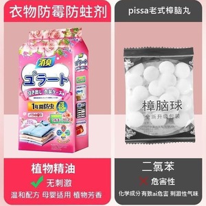 Yurato Camphor Balls 48g Anti-Insect Wardrobe Case Deodorizing Fresh Scent - Product Image 5