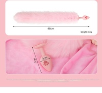 SM Sensual Cat-claw Diamond-shaped Silicone Anal Plug Rear-end Training Wear Masturbator Role-playing Tail Adult Sex Toy Bulk