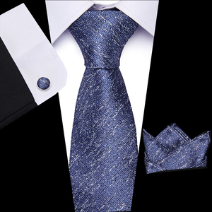 Di lusso da <span class=keywords><strong>uomo</strong></span> grigio rosa floreale di 8cm di larghezza cravatta hocky set di cravatte da <span class=keywords><strong>uomo</strong></span> in seta da collo per <span class=keywords><strong>uomo</strong></span> - Product Image 5