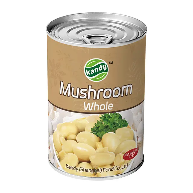 7113 # Vente en gros de boîte de conserve vide de qualité alimentaire recyclable 425g pour aliments en conserve champignons en conserve entiers