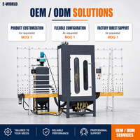 Machine de sablage vertical automatique pour verre avec écran tactile PLC pour usine de traitement du verre dépoli