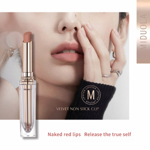 透明金管口红自有品牌时尚奢华设计定制颜色红色哑光美容防水口红品牌 - Product Image 5