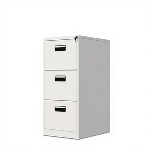 Armoire de rangement en acier verrouillable, design moderne, classeur vertical à <span class=keywords><strong>3</strong></span> <span class=keywords><strong>tiroirs</strong></span> de qualité hospitalière pour la maison, le bureau et le commerce - Product Image 1