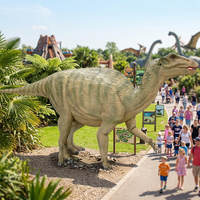 Modèle de dinosaure robot animatronique 3D grandeur nature personnalisé, grande exposition de dinosaures en plein air pour parc à thème
