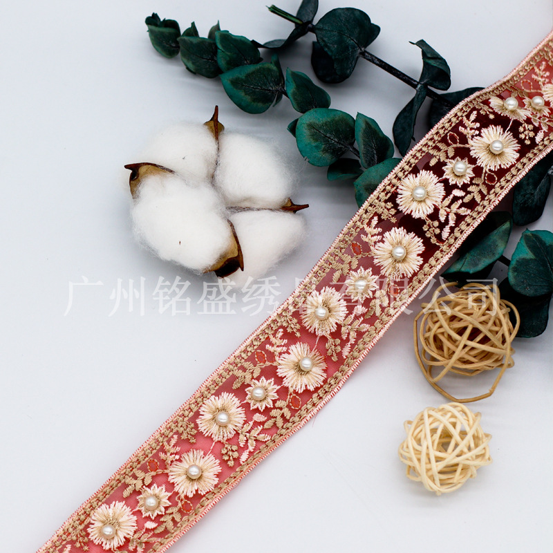 Yz173-red-3.5cm-with beads
