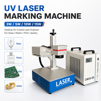 Machine de marquage laser UV 3W 5W pour métal, verre, plastique |   Graveur de bureau compact avec source laser CRS/JPT