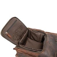 Sac à dos de voyage en cuir de vachette pleine fleur de luxe avec logo personnalisé pour hommes véritable Crazy Horse cuir sac à équipement numérique et appareil photo