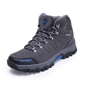 Utdoor Sport-zapatos de trekking de corte alto para hombre, calzado de senderismo duradero, cómodo