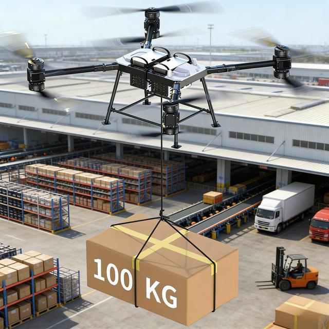 Professional Heavy Lift Drones 100kg Payload 4K HD Camera GPS Commercial Foldable Outdoor Use 8 Motors Grade 7 Wind Resistance
